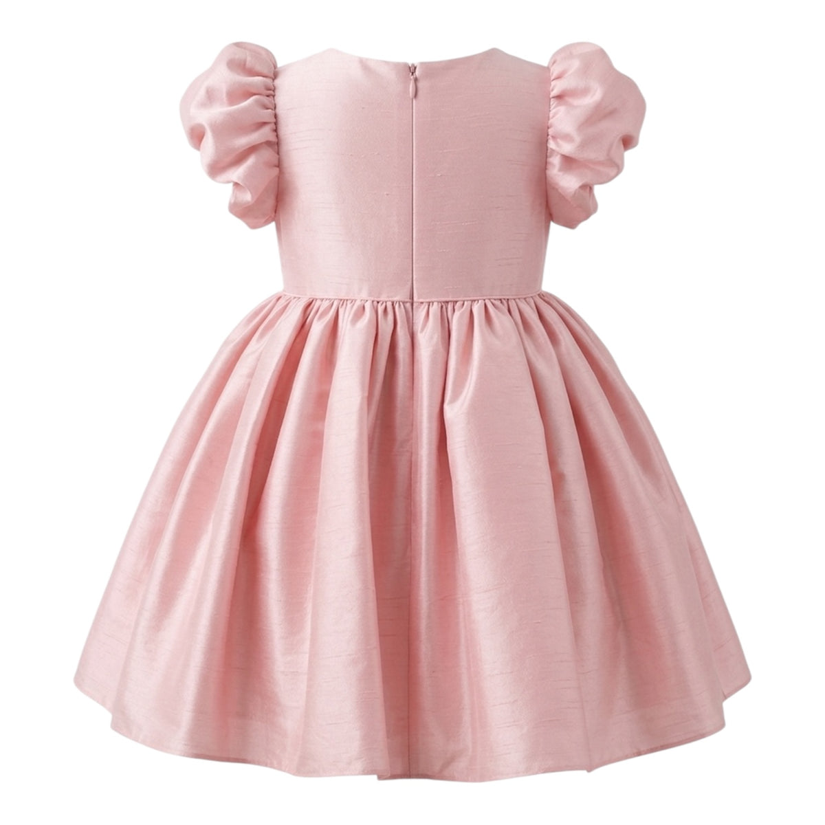 Pink Taffeta with Bow Dress