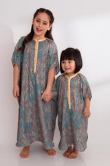 Printed Silk Gandoura Round