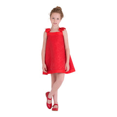 Red Bow Polka Dot Dress