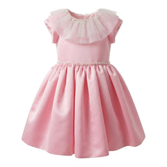 Rosy Silk Dress