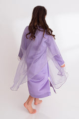 Silk Caftan Purple