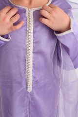 Silk Caftan Purple