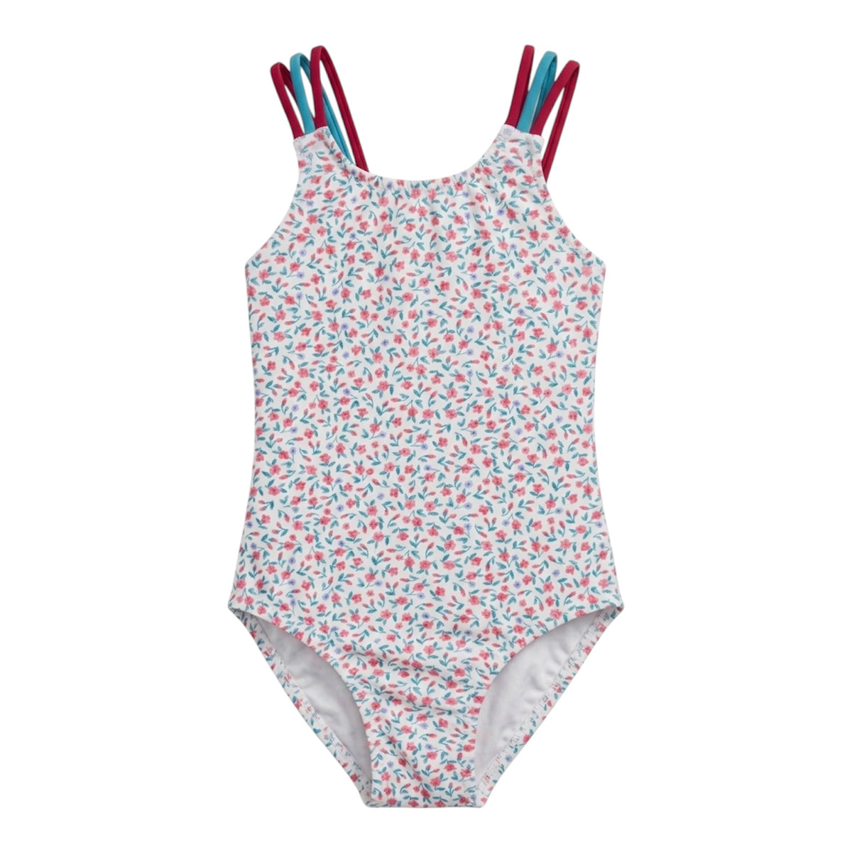 Teal Pink One-piece Swimsuit
