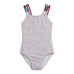 Teal Pink One-piece Swimsuit