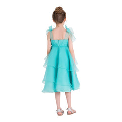 Tiffany Blue Bow Organza Dress