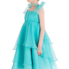 Tiffany Blue Bow Organza Dress