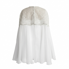 A -shaped Short Dress with Cape