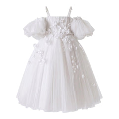 White Flower Clouds Dress