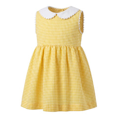 Yellow Checkered Dress