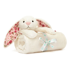Blossom Cream Bunny 'Berry" Blankie